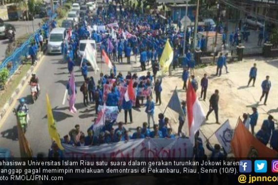 HMI dan UIR Satu Suara Turunkan Jokowi - JPNN.COM