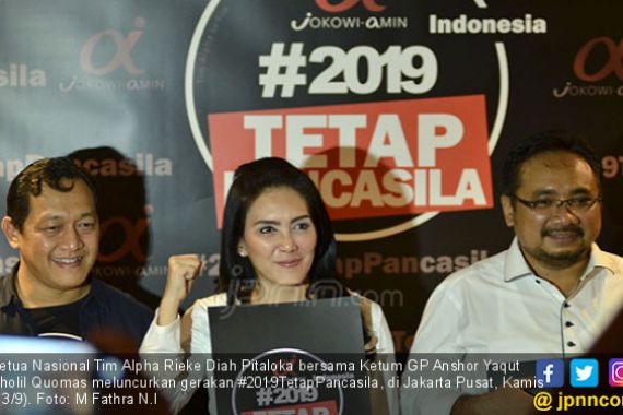 Dukung Jokowi-Ma'ruf, Rieke Luncurkan #2019TetapPancasila - JPNN.COM
