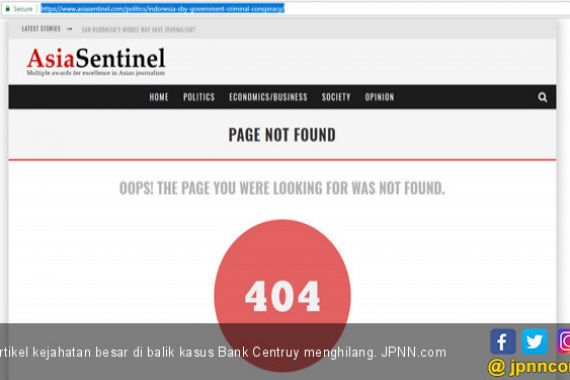 Artikel 'Konspirasi Kejahatan Besar' Era SBY Menghilang? - JPNN.COM
