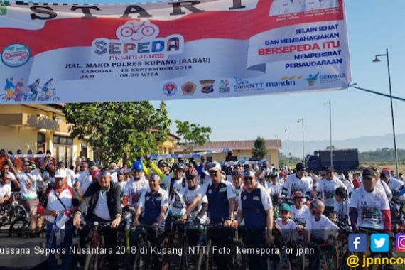 2.000 Peserta Sepeda Nusantara 2018 Padati Polres Kupang - JPNN.COM