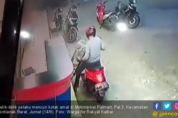 Lihat tuh, Pencuri Kotak Amal Terekam CCTV - JPNN.COM