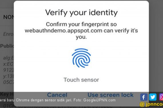 Tingkatkan Keamanan, Chrome Adopsi Sensor Sidik Jari - JPNN.COM