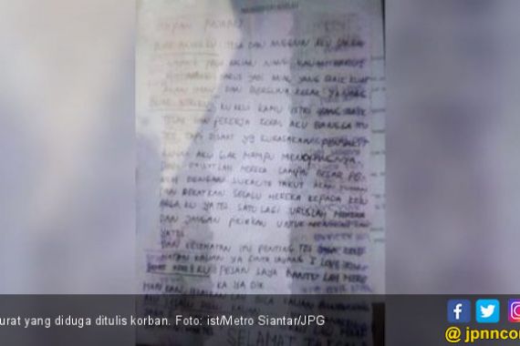 Fernando Gantung Diri, Secarik Surat Ditemukan di Dekatnya - JPNN.COM