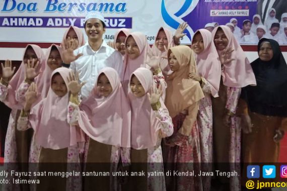 Kampanye Perdana, Adly Fayruz Pilih Santuni Anak Yatim - JPNN.COM