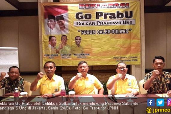 Kader Golkar Pilih Deklarasikan Go Prabu demi Prabowo-Sandi - JPNN.COM