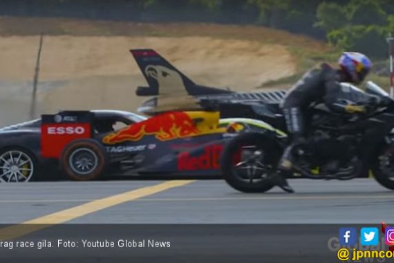 Adu Kebut Superbike vs Supercar vs F1 vs Jet Tempur (Video) - JPNN.COM