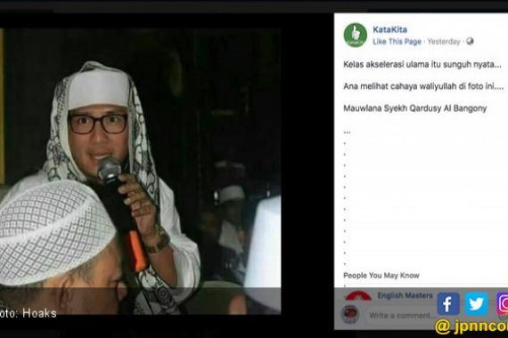 Foto Sandiaga Uno Diedit sehingga Tampak Kenakan Serban - JPNN.COM