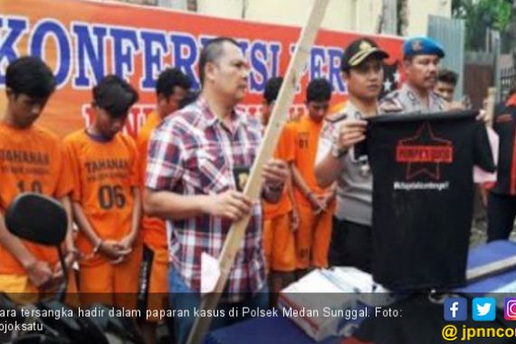 9 Kawanan Begal Sadis Diringkus, 10 Unit Sepeda Motor Disita - JPNN.COM