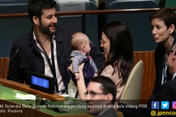 Bayi PM Selandia Baru Hebohkan Sidang PBB - JPNN.COM