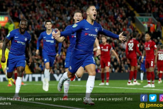 Lihat! Gol Edan Eden Hazard Bikin Liverpool Gigit Jari - JPNN.COM