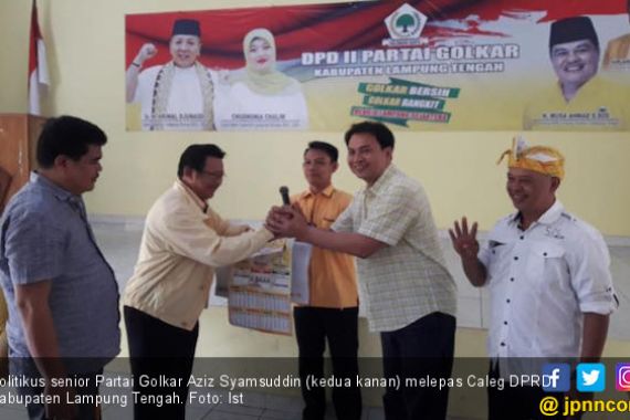 Aziz Syamsuddin Lepas Caleg DPRD Lampung - JPNN.COM