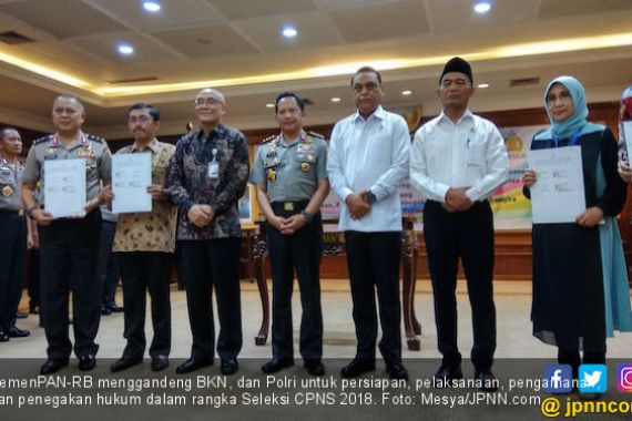 KemenPAN-RB Melibatkan Polri untuk Pengamanan Tes CPNS 2018 - JPNN.COM