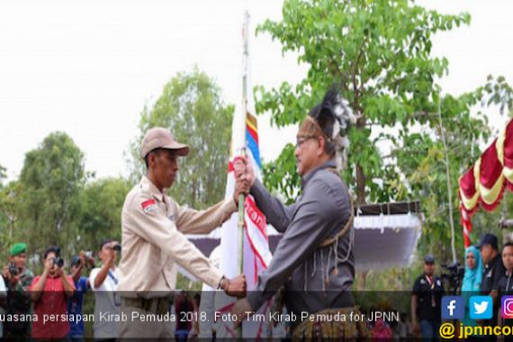 Doa Bersama Peserta Kirab Pemuda untuk Bencana di Sulteng - JPNN.COM