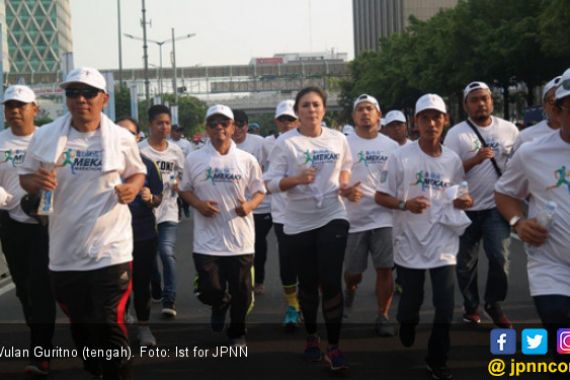 Ikut Mekaki Marathon, Wulan Guritno Semangati Warga Lombok - JPNN.COM