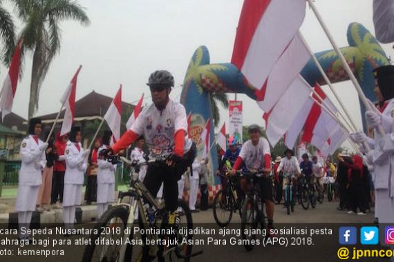 Sepeda Nusantara Pontianak Sekaligus Ajang Sosialisasi APG - JPNN.COM