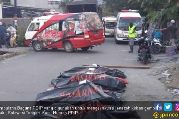 Tembus Palu Via Darat, Baguna PDIP Langsung Angkat Jenazah - JPNN.COM