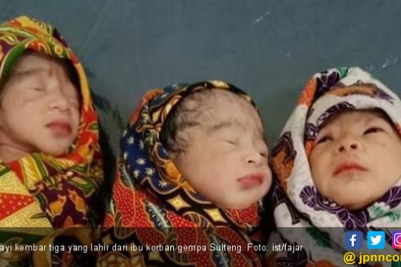 Perjuangan Atina Lolos dari Gempa, Lahirkan Bayi Kembar Tiga - JPNN.COM