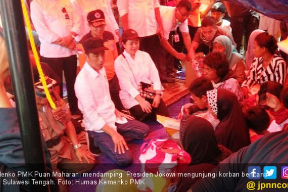 Menko PMK Dampingi Presiden Kunjungi Korban Bencana Sulteng - JPNN.COM