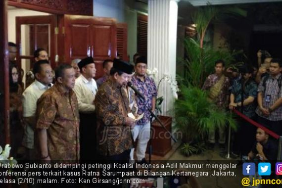 Pernyataan Keras Prabowo terkait Kasus Ratna Sarumpaet - JPNN.COM