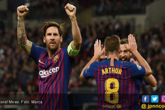 Kata Manis Messi Usai Barcelona Menang di Kandang Tottenham - JPNN.COM