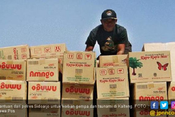 Polres Sidoarjo Kirim Bantuan Logistik ke Sulteng - JPNN.COM