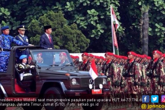 Jadi Irup di HUT TNI, Jokowi Tegaskan Komitmen Berantas PKI - JPNN.COM