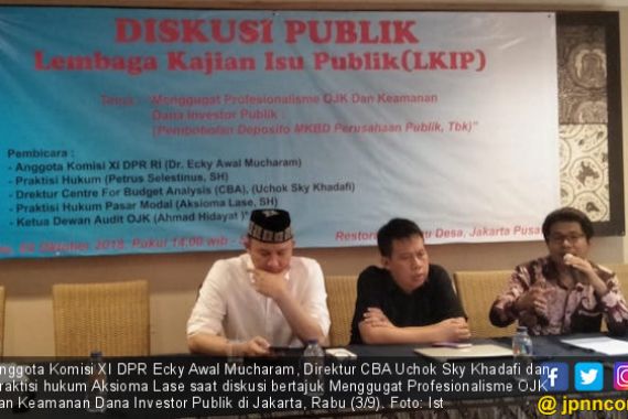  OJK Dinilai Tak Profesional, Ecky: Silakan Lapor ke DPR - JPNN.COM