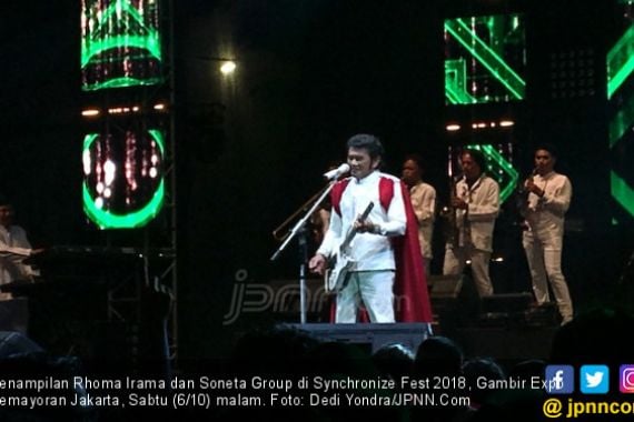 Pesan Rhoma di Synchronize Fest: Tanpa Musik Dunia Tak Asyik - JPNN.COM