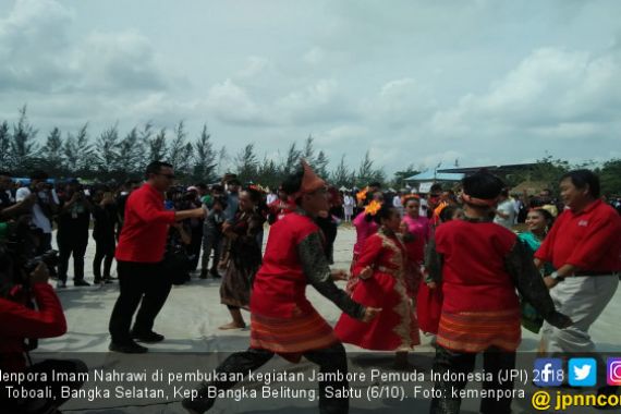 Aksi Tari Menpora Tandai Pembukaan JPI 2018 di Babel - JPNN.COM