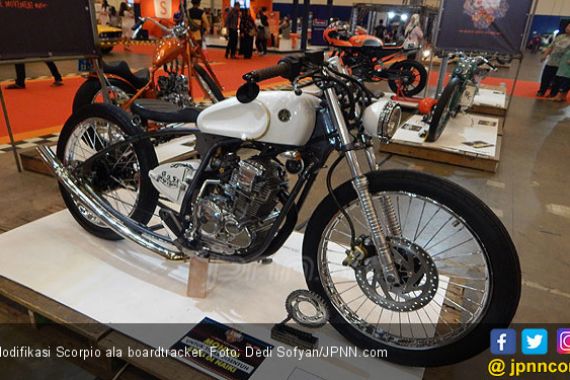 Modifikasi Scorpio 2015: Gaya Boardtracker yang Sederhana - JPNN.COM