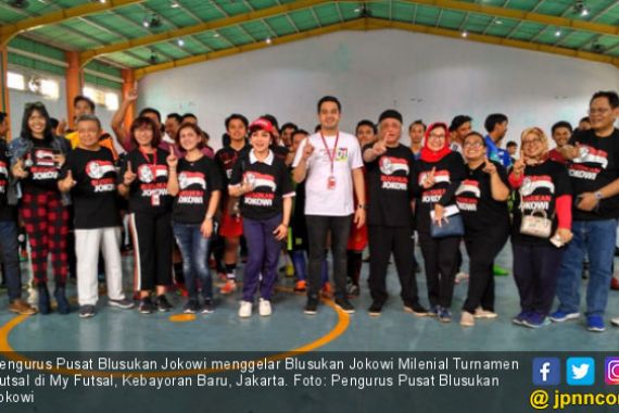 Gaet Milenial, Relawan Blusukan Jokowi Gelar Turnamen Futsal - JPNN.COM