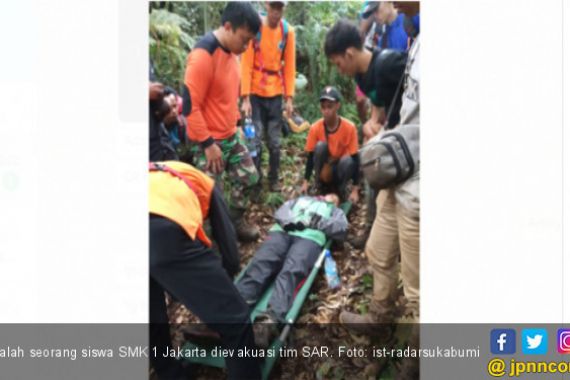 40 Anak SMK 1 Jakarta Dievakuasi dari Gunung Salak - JPNN.COM