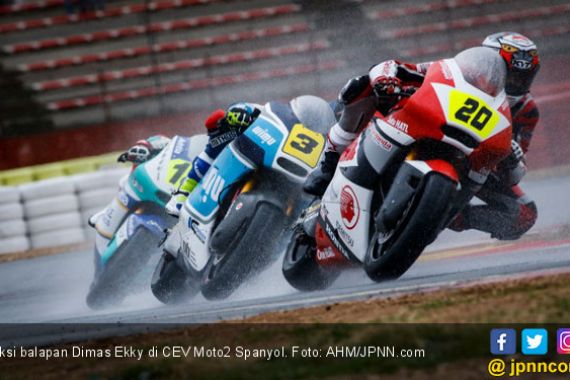 Pembalap Depok Tampil Impresif di CEV Moto2 Spanyol - JPNN.COM