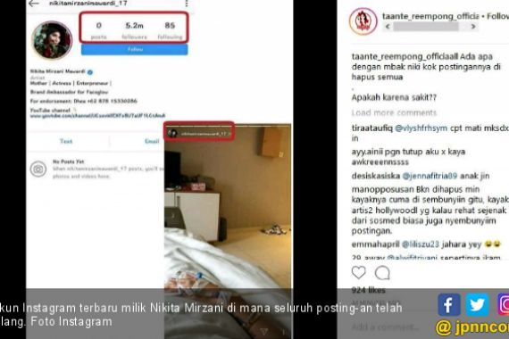 Nikita Mirzani Hapus Semua Postingan di Instagram? - JPNN.COM