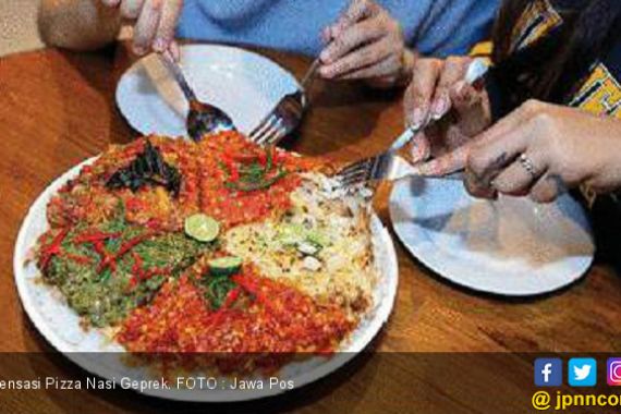 Nendangnya Pizza Nasi Geprek - JPNN.COM