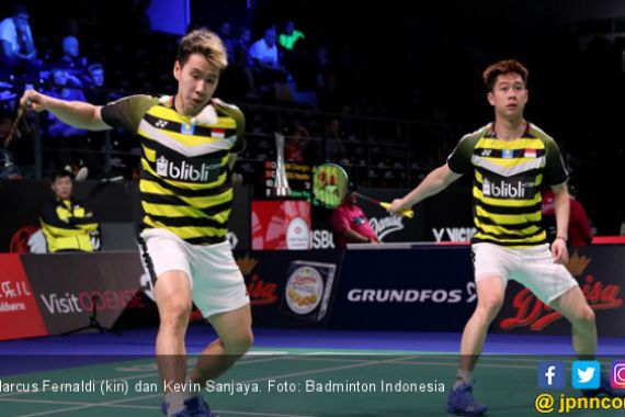 Marcus / Kevin Butuh 32 Menit Tembus 8 Besar Denmark Open - JPNN.COM