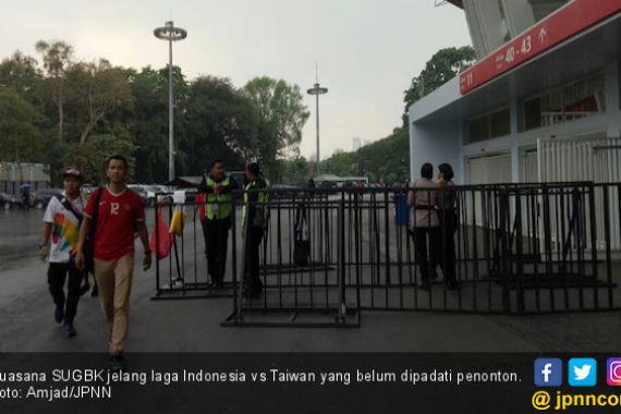 Indonesia Vs Taiwan: Suasana Stadion SUGBK Belum Ramai - JPNN.COM