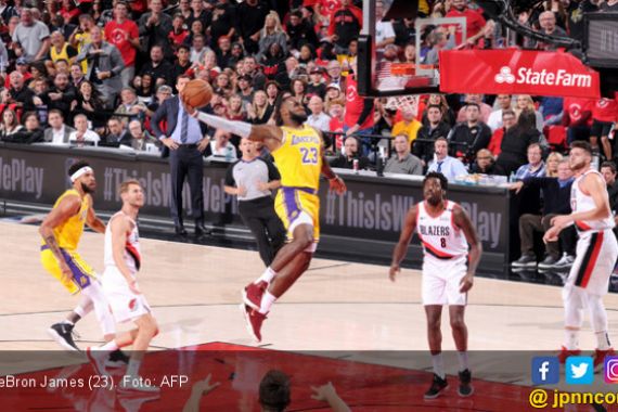 Blazers Nodai Debut LeBron James Bersama LA Lakers - JPNN.COM