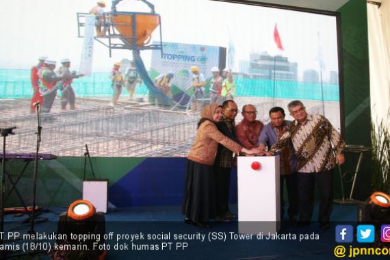 Topping Off Proyek SS Tower, PT PP Capai Kontrak Baru Rp32 T - JPNN.COM