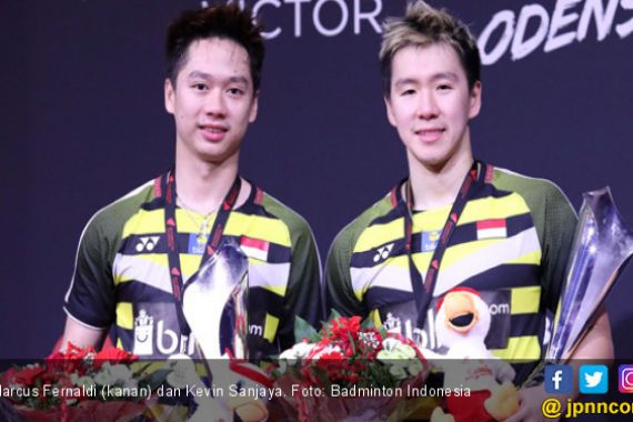 Marcus/Kevin Akhiri 8 Tahun Puasa Indonesia di Denmark Open - JPNN.COM