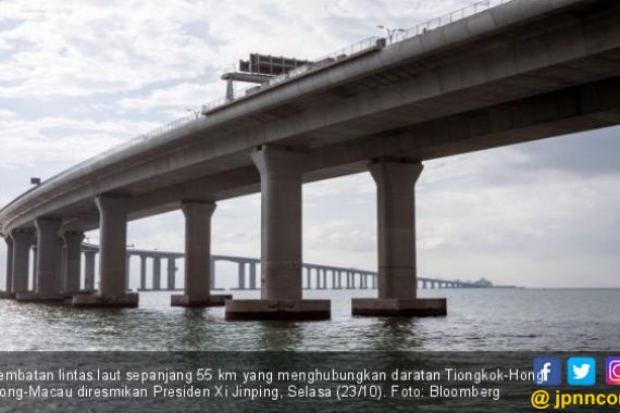 Tiongkok Rampungkan Jembatan Lintas Laut Terpanjang di Dunia - JPNN.COM