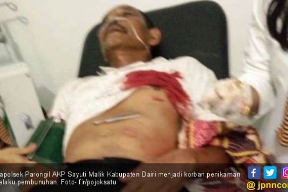 Kapolsek Parongil Bersimbah Darah Ditikam Pelaku Pembunuhan - JPNN.COM