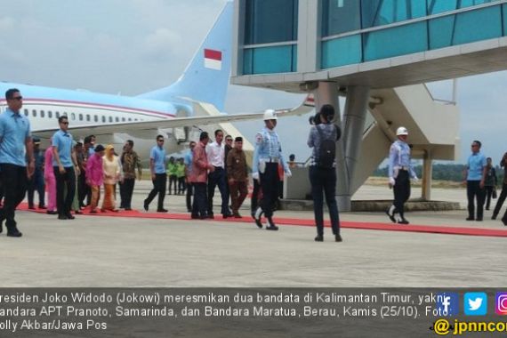 Jokowi Resmikan Bandara APT Pranoto dan Maratua di Kaltim - JPNN.COM
