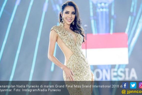 Nadia Purwoko Juara Tiga Miss Grand International 2018 - JPNN.COM