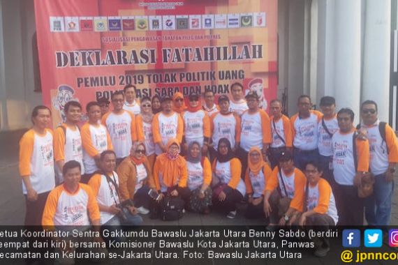 Bawaslu Jakarta Utara Menolak Politik Uang, SARA dan Hoaks - JPNN.COM