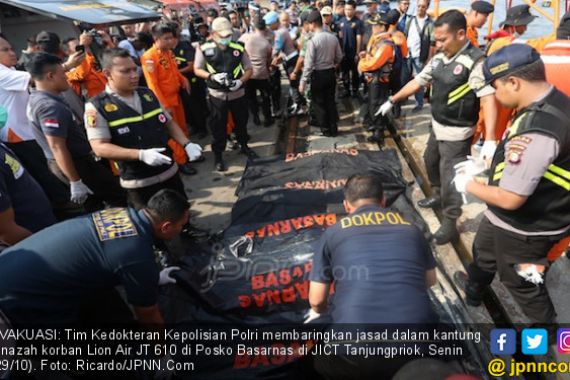 DVI Polri Sudah Identifikasi 44 Korban Jatuhnya Pesawat Lion - JPNN.COM