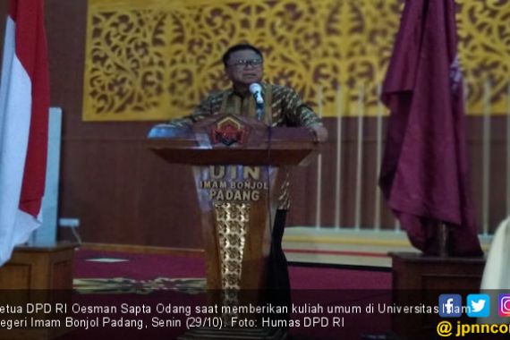 Ketua DPD Memberikan Kuliah Umum di UIN Imam Bonjol Padang - JPNN.COM