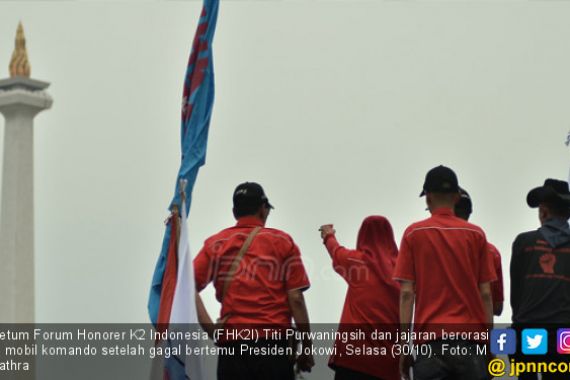 Honorer K2 Masih Berharap Diterima Jokowi di Istana - JPNN.COM