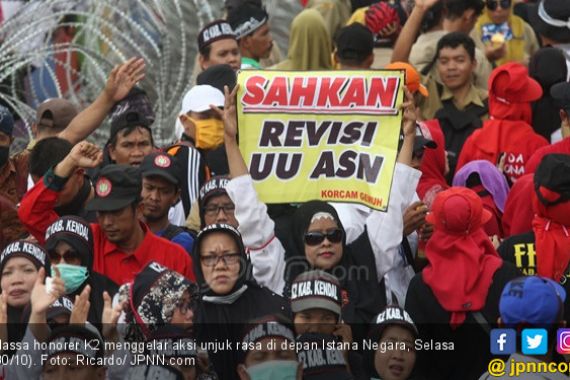 Berharap Revisi UU ASN Kelar, Honorer K2 Dukung Jokowi - JPNN.COM