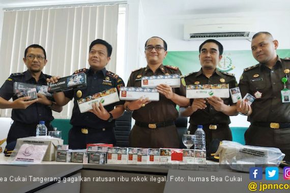 Bea Cukai Tangerang Gagalkan Peredaran Rokok Ilegal - JPNN.COM